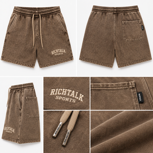 RICHTALK SPORTS <b>Men's</b> <b>Baggy</b> <b>Trousers</b> Mid Waist Drawstring Casual Breathable Lightweight Winter Wear Quick Dry Polyester/Cotton - Product Image 6