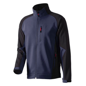 Veste de course coupe-vent pour homme, style sportif, blocs de couleur, fermeture éclair, col montant, en polyester, manches régulières, automne - Product Image 3