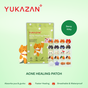 Pansements hydrocolloïdes pour l'acné Yukazan Savvy Kitty, 30 unités, marque malaisienne, design attrayant, respirants, résistants à l'eau - Product Image 2