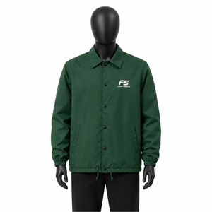 Custom Logo Waterproof Men Streetwear <b>Coach</b> Jacket Lightweight Nylon Windbreaker Snap Button Sports Varsity <b>coach</b> Jacket - Product Image 1