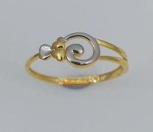 Anillo Radiante de Oro Amarillo de 22K para Mujer con Acabado Pulido de Alto Brillo para Ceremonias de Compromiso, Atuendos de Novia y Looks Festivos - Product Image 1