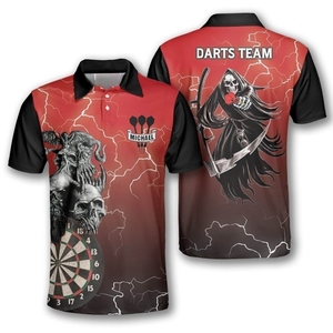 Custom Dart Shirt <b>Bowling</b> Jersey Golf Shirt Sublimation Dye Men's Sports Polo Shirts - Product Image 1