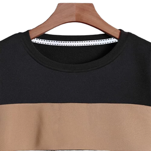 Sweat-shirt à col rond pour homme, coupe classique, tricoté, style color block, décontracté, pour l'automne - Product Image 6