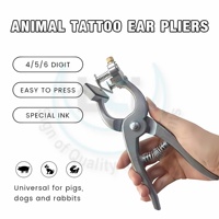 Pince à tatouer en aluminium pour porcs, applicateur d'identification pour bovins avec chiffres et lettres, pince à tatouer pour oreilles d'animaux par LCI