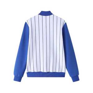 Zeta Phi Beta Pinstripe Track <b>Jacket</b> Women Blue Tech <b>Zip</b> <b>Up</b> <b>Jacket</b> Greek Sorority Streetwear Stylish Trendy Casual Outfit - Product Image 2