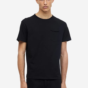 T-shirts noirs 50% coton 50% polyester, t-shirts personnalisés avec photo pour femmes et hommes, créez vos propres t-shirts tri-mélange - Product Image 2