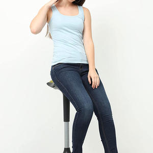 Camiseta sin mangas de talla grande para mujer con diseño único, al por mayor, ajustable y a precio económico, de tela jersey larga con ODM OEM - Product Image 5