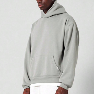 เสื้อฮู้ดดี้ผู้ชายแบบสั่งทำพิเศษ ผ้าฝ้าย 100% ทรงหลวม พิมพ์ลายตามสั่ง สไตล์สตรีทแวร์ หนานุ่ม น้ำหนักมาก - Product Image 3