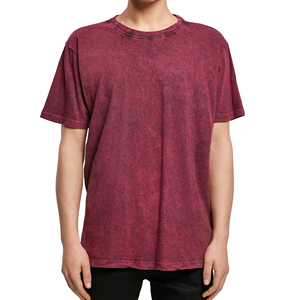 T-shirt Homme Délavé à l'Acide, Fournisseur Direct Usine, Faible MOQ, Coupe Confortable, Léger, Vente en Gros, Haute Qualité, 100% Coton - Product Image 1