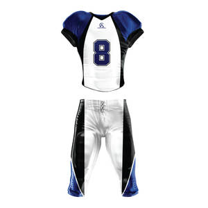 Uniforme de football américain respirant avec ceinture élastique, tissu durable et doux conçu pour un confort amélioré sur le terrain - Product Image 1