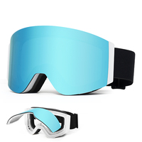 Masques de ski à visière relevable, lunettes de sport d'hiver OEM, lunettes de soleil de ski, coussinets en éponge amovibles, lunettes de sécurité pour snowboard, fabrication sur mesure