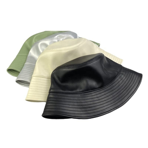 Premium Genuine Leather <b>Bucket</b> <b>Hats</b> for <b>Men</b> & Women Waterproof Blank Fisherman Style with Bow Detail Custom - Product Image 3