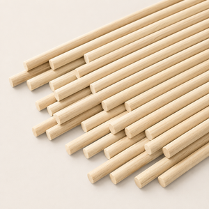 Wooden Round Dowel Rods 1/2x12 Inch Polished Basswood Natural Material DIY Crafts - Product Image 2