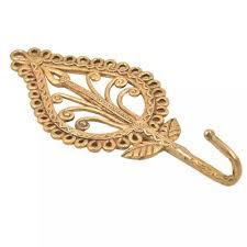 Golden Leaf Shape <b>Wall</b> Hook for Hanging <b>Clothes</b> Keys Towels - Product Image 6