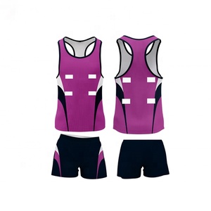 <b>Women's</b> Netball Sportswear Kit Printed Sublimated Breathable Quick Dry Polyester <b>Singlet</b> Shorts Custom Logo Team Uniform Export - Product Image 2