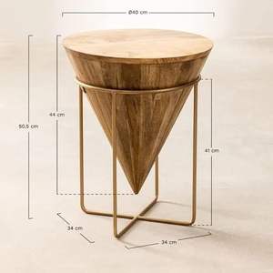 Traditional Antique Side <b>Table</b> Eco-Friendly Durable Wood for Living Rooms Cafe Interiors Office Seating Zones Coffee <b>Table</b> Bulk - Product Image 3