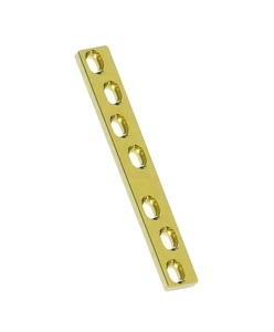 Orthopedic Gold Broad Dynamic Compression Plate DCP Surgical Bone Implant for Trauma Fracture <b>Stabilization</b> and Fixation - Product Image 1
