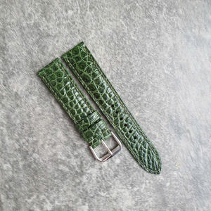 Bracelet de montre connectée en cuir de crocodile fait main de luxe, de haute qualité, en cuir véritable du Vietnam, vente en gros - Product Image 3