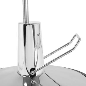 Poltrona da Barbiere Professionale Pieghevole 8702A Rossa, in Pelle Sintetica, Arredamento per Saloni di Bellezza e Parrucchieri - Product Image 4