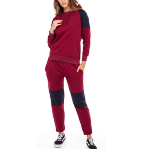 Pullover <b>Women</b> New Fashion Tracksuit Latest Design 2 Pieces Long Sleeve 100% Cotton Fashion Tracksuit OEM Breathable <b>Cheap</b> Price - Product Image 2