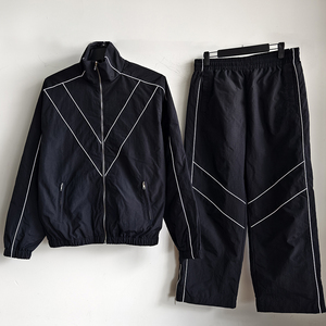 Survêtement coupe-vent personnalisé en nylon 100% pour hommes et femmes, léger, pour le jogging, fabrication OEM ODM, vêtements de sport, entraînement - Product Image 1