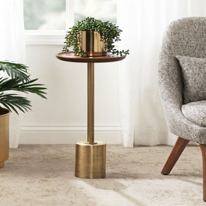 Kate and Laurel Engles Modern Adjustable-Height Pedestal Drink <b>Table</b> - Product Image 4