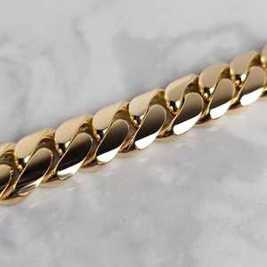 สร้อยข้อมือแบบ Cuban Link เงินแท้ S925 ชุบโรเดียม คุณภาพสูง ดีไซน์เรียบหรู แฟชั่นฮิป ประดับเพชรโมอิสซาไนต์ ของขวัญสุดพิเศษ ผลิตตามสั่งจากโรงงาน - Product Image 5