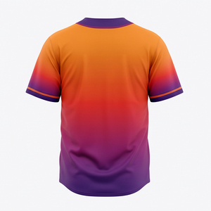 Maillots de baseball vierges pour hommes – Lot en gros – Maille respirante en poly – Manches courtes – Rayures rétro sur le devant – Anti-humidité – UPF 50 – Personnalisables - Product Image 2