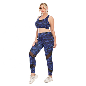 Women's Halter 3-Piece <b>Yoga</b> Set Four-Way Stretch Plus Size High Waist Nylon Spandex Sports Bra Leggings <b>Jacket</b> Workout Gym Wear - Product Image 3