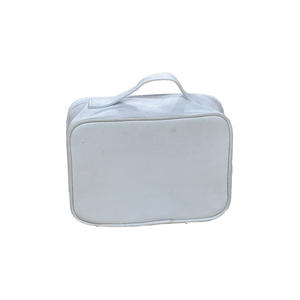 Portable Heavy Duty Fabric Grey Cosmetic Case Lightweight Makeup Organizer for Skincare Storage New Design Fashion Hot Trend - Product Image 2