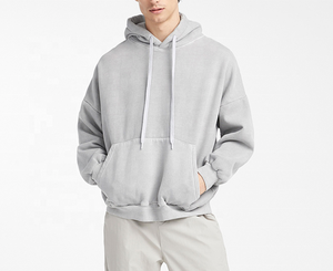 Survêtements de jogging 100% coton personnalisés pour hommes du Pakistan sweats à capuche à motif uni coupe ajustée pour l'entraînement de printemps - Product Image 6
