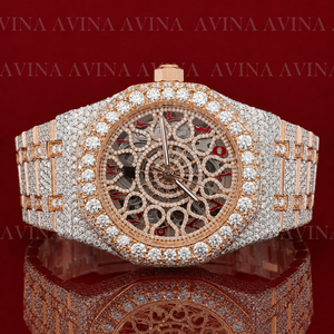 Reloj de Lujo con Incrustaciones de Moissanita, Estilo Hip Hop, para Hombre |   Reloj Mecánico Automático con Diamantes Incrustados - Product Image 6