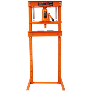 Pressa Idraulica da Officina da 12 Tonnellate con Tavolo di Lavoro Regolabile a Montaggio a Pavimento, Piastre a Telaio H per Garage, Facile da Usare - Product Image 2