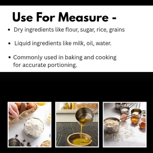 Juego de 4 Tazas Medidoras de Acero Inoxidable para Cocina y Repostería con Asa de Alambre para Ingredientes Secos y Líquidos - Product Image 4