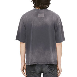 เสื้อยืดคอกลมดีไซน์ล่าสุด คุณภาพพรีเมียม สไตล์วินเทจ ลุคทำสีซีดแบบย้อนยุค ทรงโอเวอร์ไซส์ ขายส่ง ราคาถูก เหมาะสำหรับผู้ชายใส่ในช่วงฤดูร้อน - Product Image 3