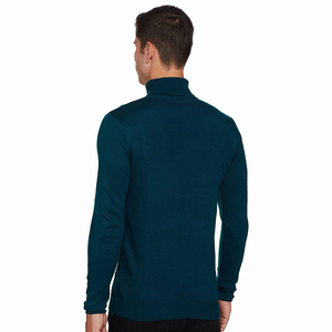 Men's Turtle Neck Thick Knit Pullover 100% Merino <b>Wool</b> Turtleneck Sweater Men Plus Size High Neck Sweater - Product Image 1
