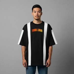 Camiseta de Hombre de Verano, Estilo Hip Hop, Holgada, con Hombros Caídos, Color Personalizado, 100% Algodón, 180 Gramos, de Alta Calidad, Venta Rápida - Product Image 4