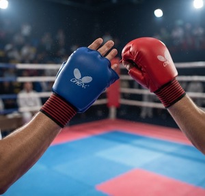 Guantes de Artes Marciales con Palma Abierta - Protectores de Manos para MMA, Kickboxing, Sanda y Karate - Product Image 1