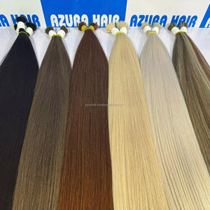 Extensiones de Cabello Humano Virgen Vietnamita 100% Natural al por Mayor, Color Negro de Moda, Liso Natural - Product Image 1