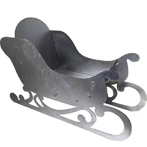 Premium White Red <b>Santa</b> <b>Sleigh</b> Chair Trending Indoor/Outdoor Christmas Ornament Look for Perfect Decorative - Product Image 5