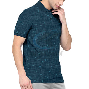 Camiseta Cómoda para Hombre de Secado Rápido, Transpirable, de Manga Corta, con Patrón Liso, Tejido de Punto, Algodón y Poliéster - Product Image 5