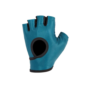 <b>Half</b> Finger Weight Lifting Gloves Black Red PU Leather Breathable Non <b>Slip</b> Adjustable Wrist Strap Gym Fitness Unisex - Product Image 5