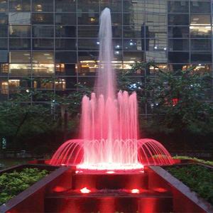 Horticlub – Nouvelle Fontaine d'eau décorative moderne d'extérieur avec lumières LED RGB colorées et musicales pour spectacle aquatique en acier inoxydable - Product Image 5