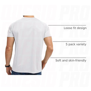 เสื้อเชิ้ตเฮนลีย์ผู้ชาย เสื้อยืดเบสิค ซับเหงื่อ ระบายอากาศดี ติดกระดุม แขนสั้น สวมใส่สบายๆ สำหรับฤดูร้อน ผ้าฝ้ายผสม น้ำหนักเบา - Product Image 3