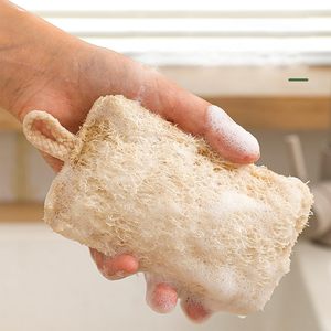 Estropajo de Cocina de Luffa Natural Premium, Esponja Resistente para Platos, No Daña, Biodegradable, Herramienta de Limpieza Ecológica, Logotipo Personalizado - Product Image 2