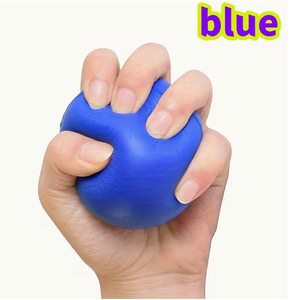 HAWK SPORTS INDUSTRIES Ballon d'exercice en PU bleu, mignon et souple, pour la relaxation musculaire, équipement portable pour l'exercice des bras, utilisation scolaire - Product Image 5