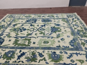 Wholesale Custom Size <b>Modern</b> Oushak Woolen Carpet | Traditional Hand Knotted Oriental Turkish <b>Rug</b> | Eco-Friendly <b>Large</b> Area <b>Rugs</b> - Product Image 2
