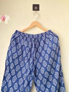 Handmade Indigo Pajama <b>Set</b> Block Printed Cotton Lounge Wear Cotton <b>Set</b> Party Wear Resort Wear Pajama Cotton Night suit - Product Image 6