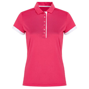 Polo pour femme, manches courtes, col classique, tissu respirant, confortable, vêtements de sport décontractés pour le golf, le tennis, le bureau, le travail - Product Image 6