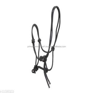 Cuerda de entrenamiento de estilo occidental Halter poliéster fuerte atada a mano para caballos con diseño de silla de montar tradicional - Product Image 1